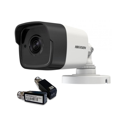 Hikvision DS-2CE16F7T-IT (3.6 мм) + DS-1H18 HD TVI 3МП EXIR уличная видеокамера Комплект