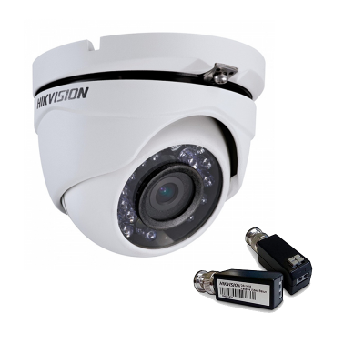 Hikvision DS-2CE56C2T-IRM (2.8 мм)+ DS-1H18 HDTVI 720P купольная видеокамера, метал корпус Комплект